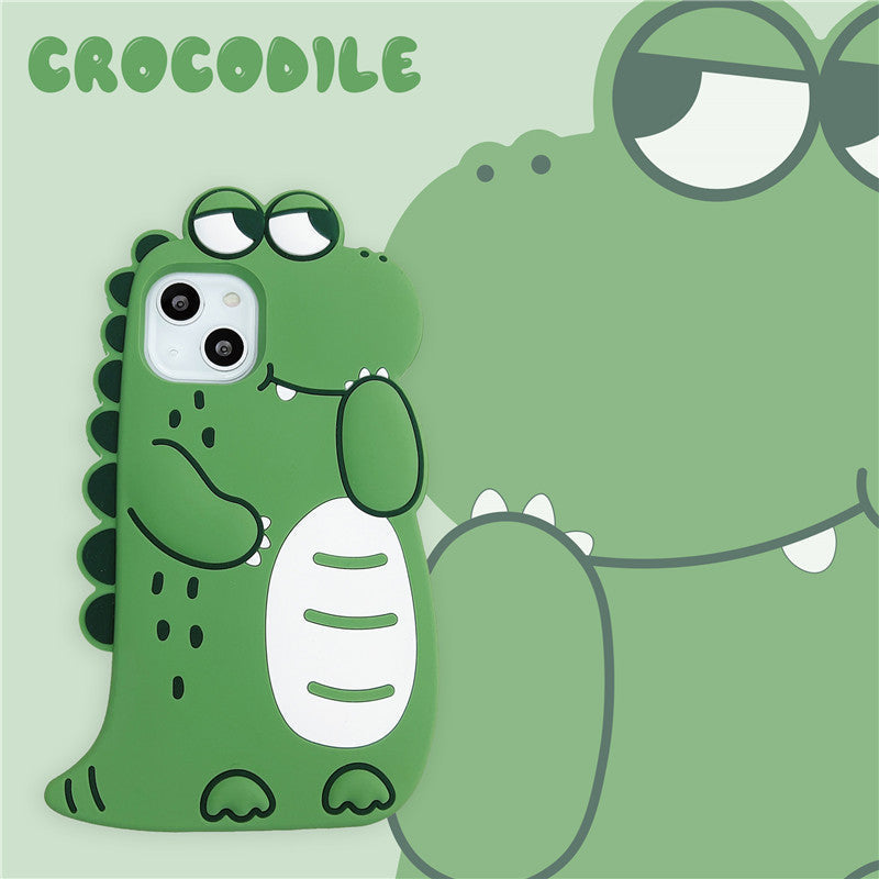 Cute Crocodile Soft Silicone Case
