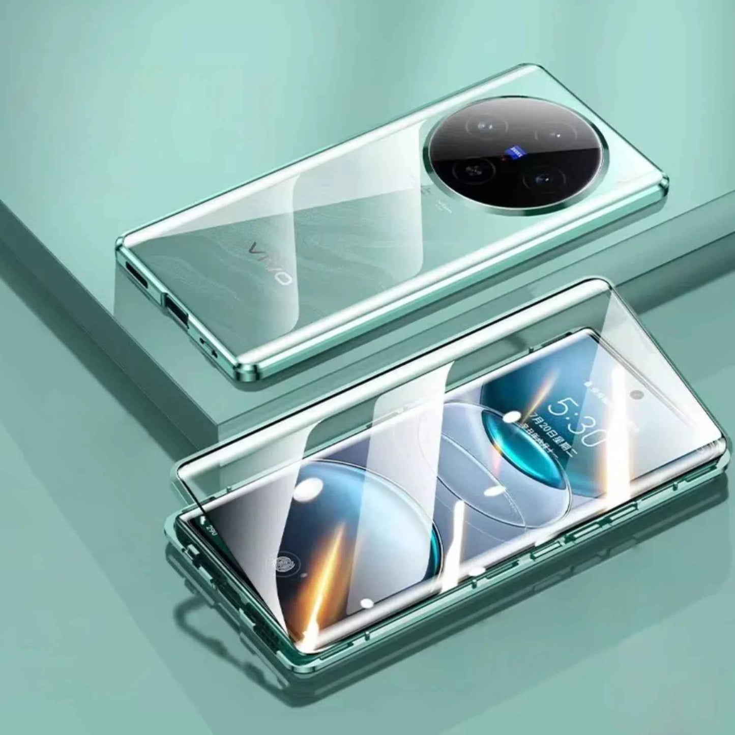 Vivo X100 Double Sided Magnetic Metal Frame Case