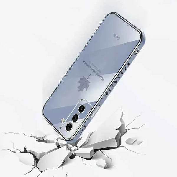 Galaxy S Series-Electroplating Leaf Case with Lanyard