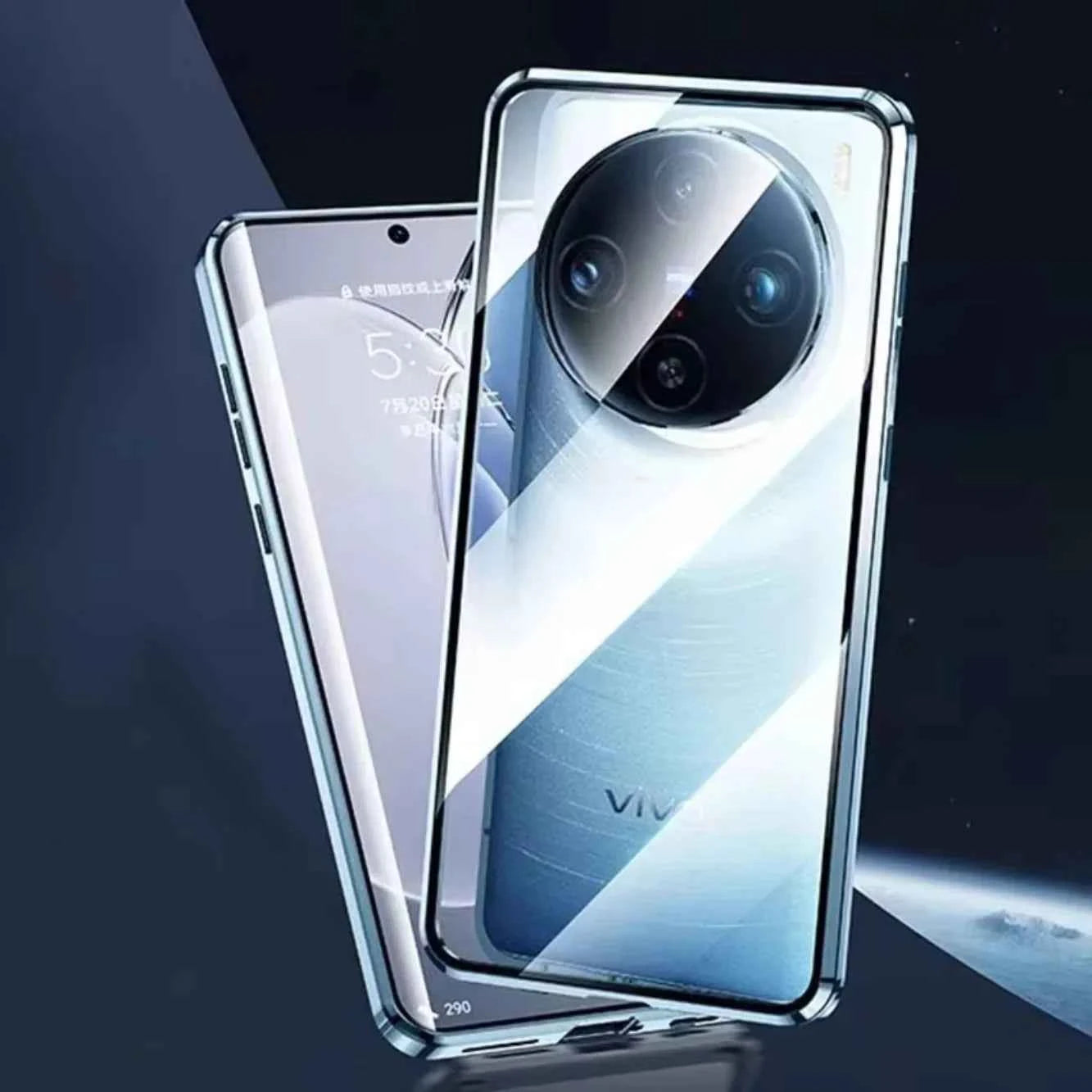 Vivo X100 Double Sided Magnetic Metal Frame Case