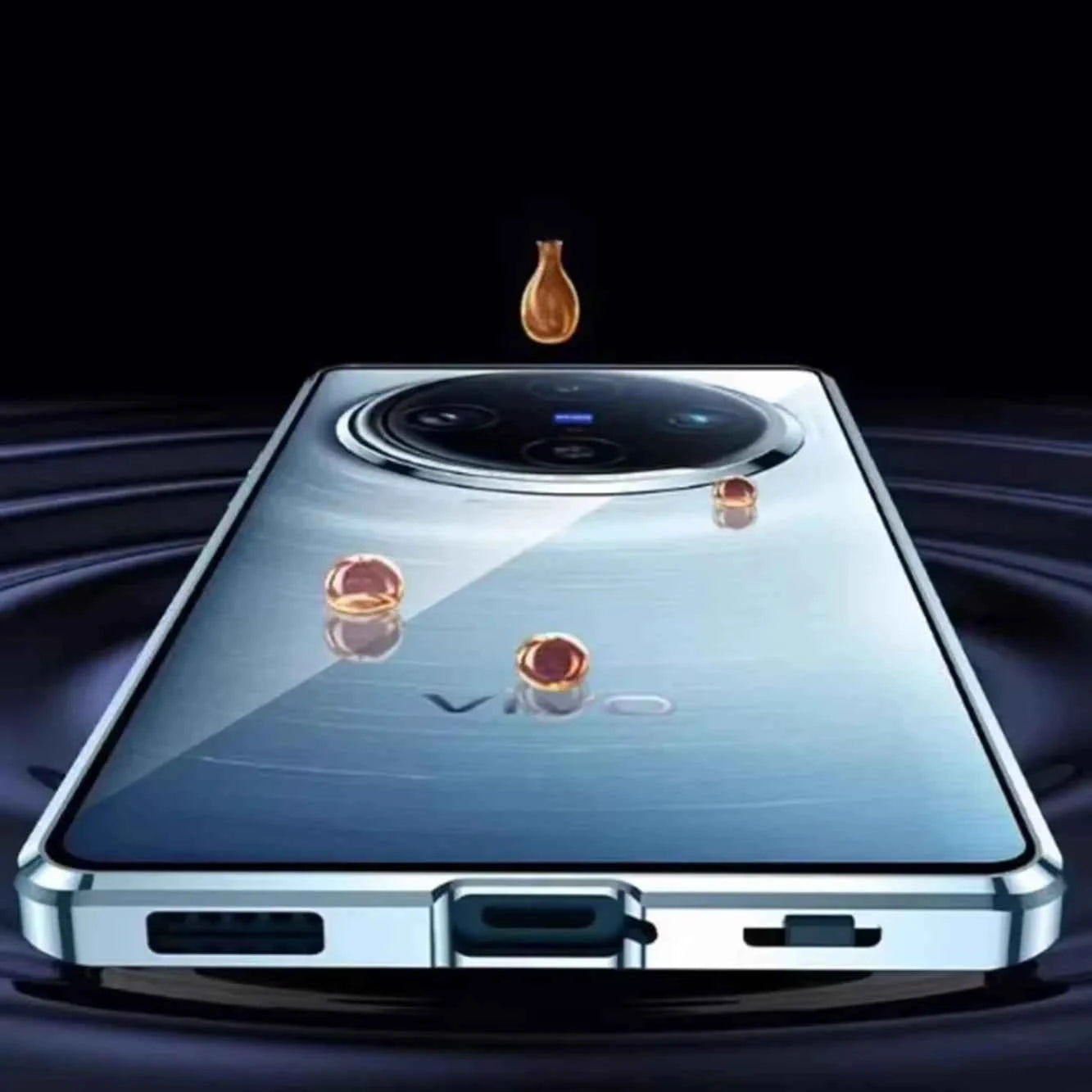 Vivo X100 Double Sided Magnetic Metal Frame Case