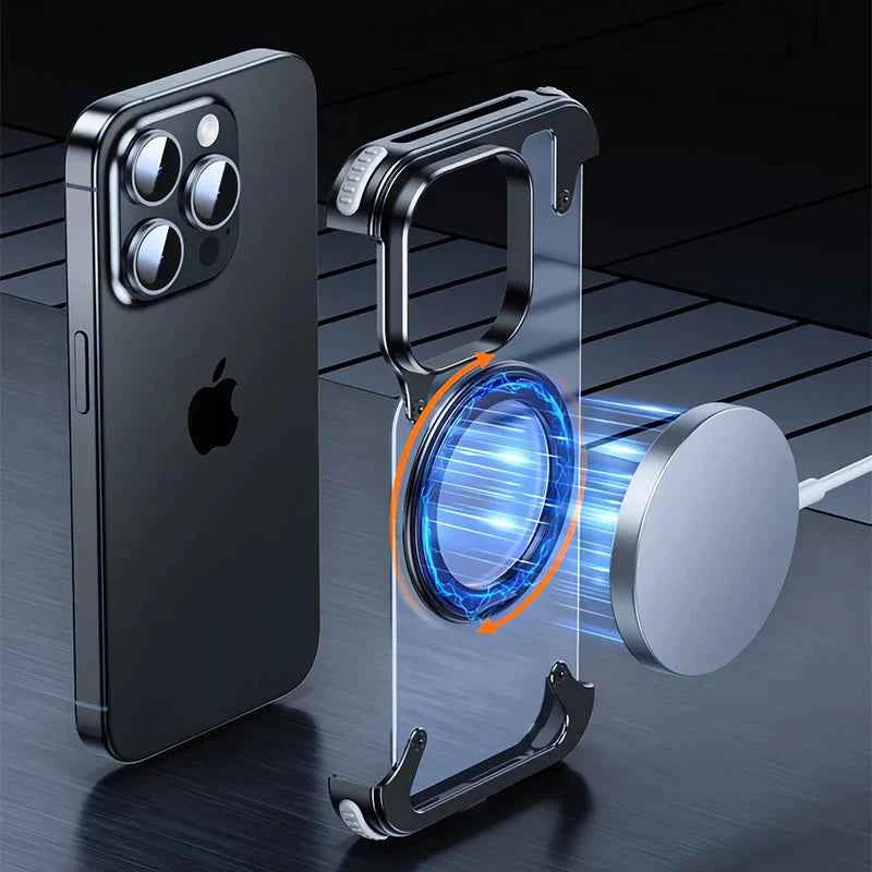 iPhone - Rimless Aluminium Magnetic Case