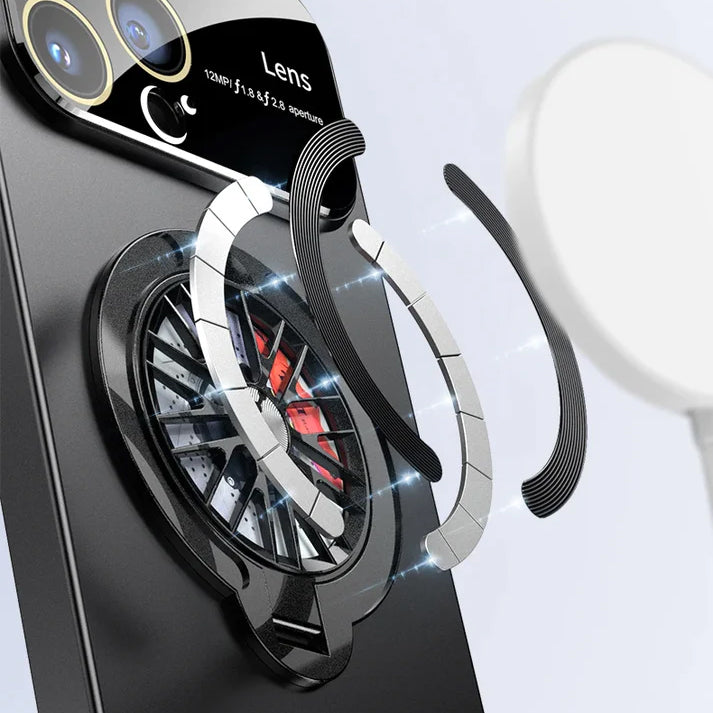 iPhone - Spinning Wheel Hidden Holder Case