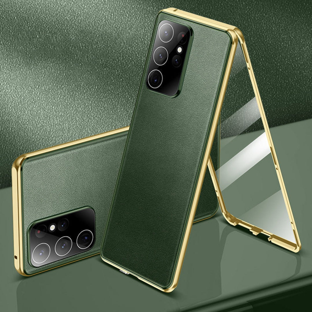 Dual Sided Leather Magnetic Case - Samsung