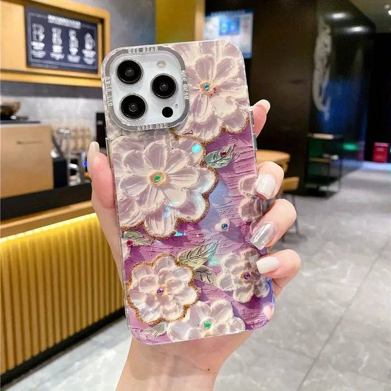Oil Painting Floral Case - iPhone