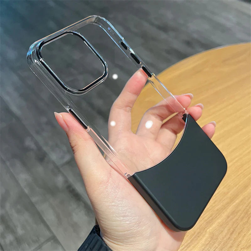 iPhone 15 Pro Max - Transparent Shell Luxury Case