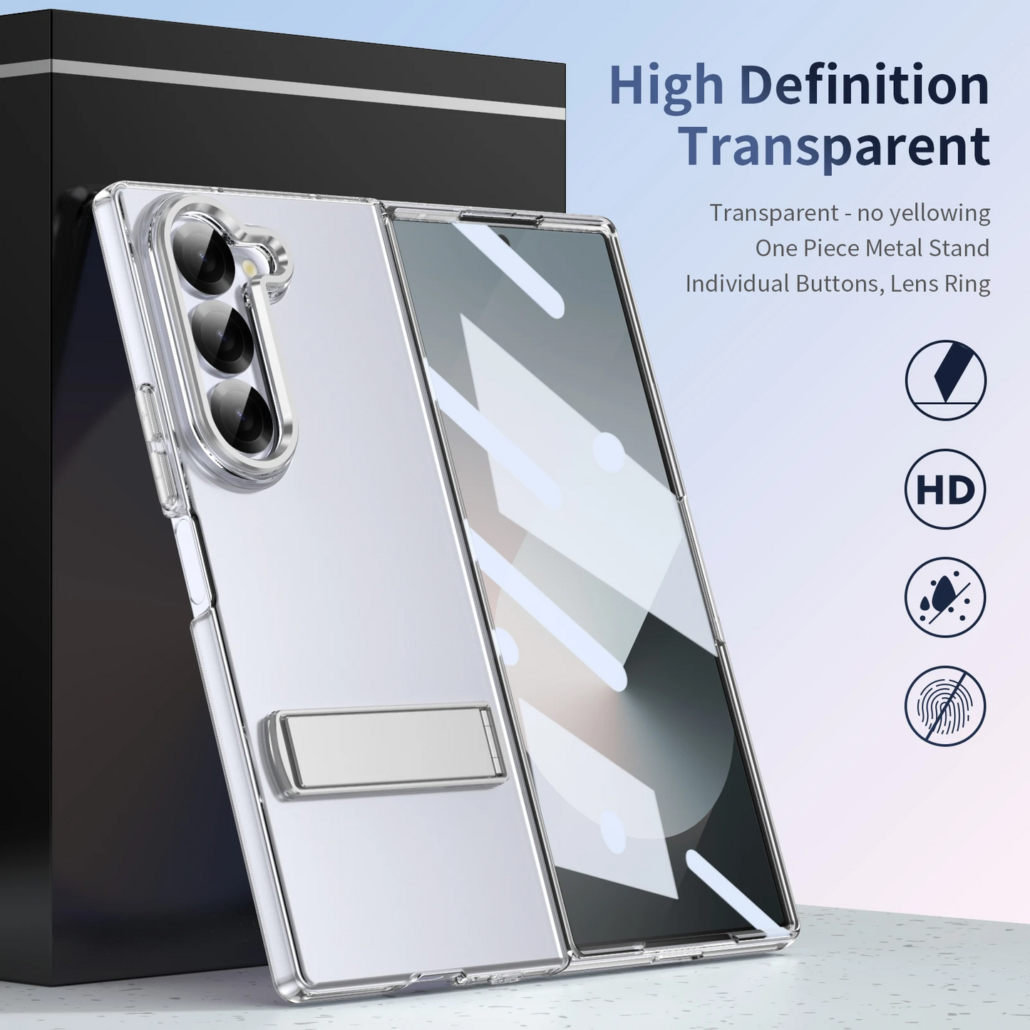 Clear Shield Case-White