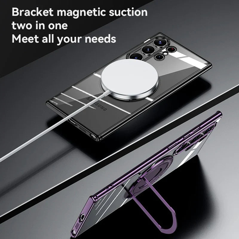 Galaxy S23 Series  - Grip Shield Magnetic Ring Holder Case