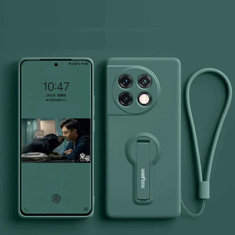 OnePlus 11 Series - Liquid Silicone Invisible Bracket Case