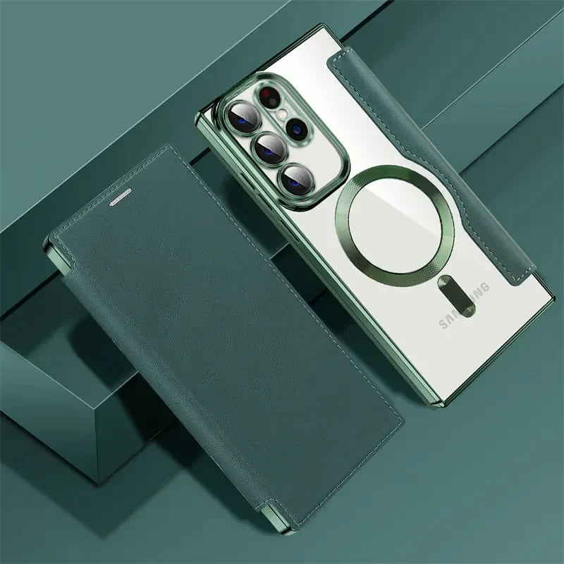 Galaxy S Series - Magsafe Leather Flip Case