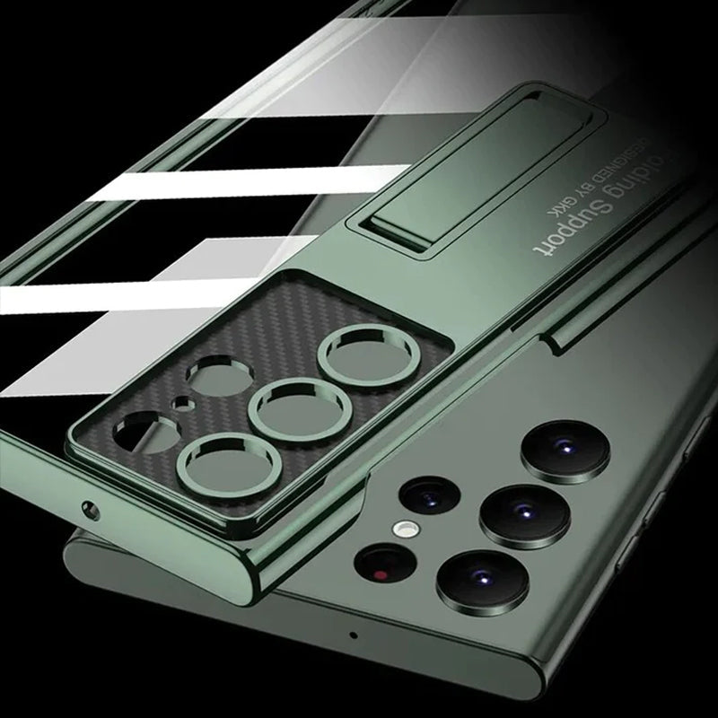 Transparent Kickstand Protective Case - Galaxy