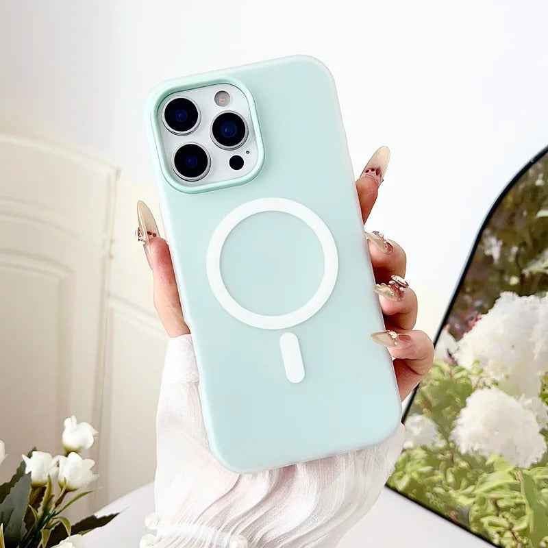 Soft Feel Magsafe Case - Cyan