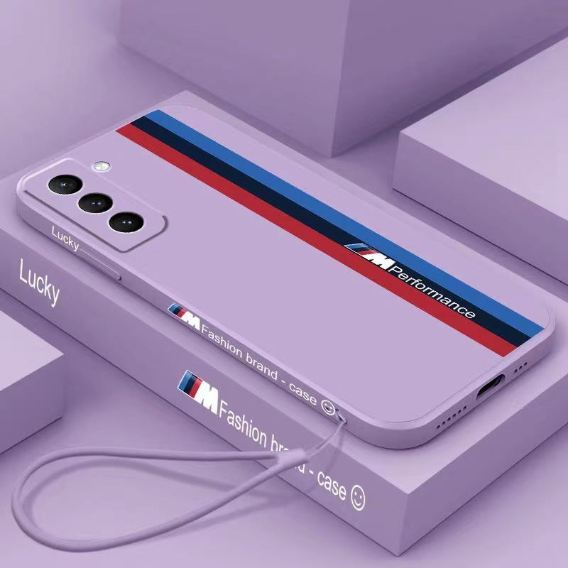 Galaxy S Series -Fashionable Silicone Straight Side Track Case
