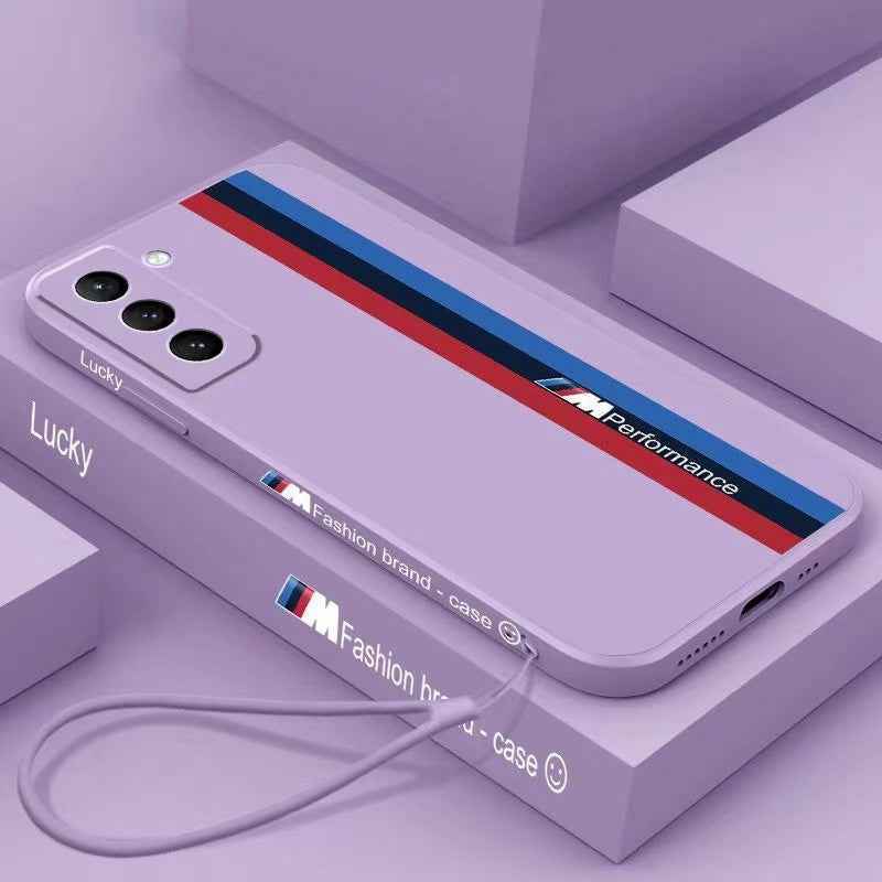 Galaxy Ultra Series - Fashionable Silicone Straight Side Track Case