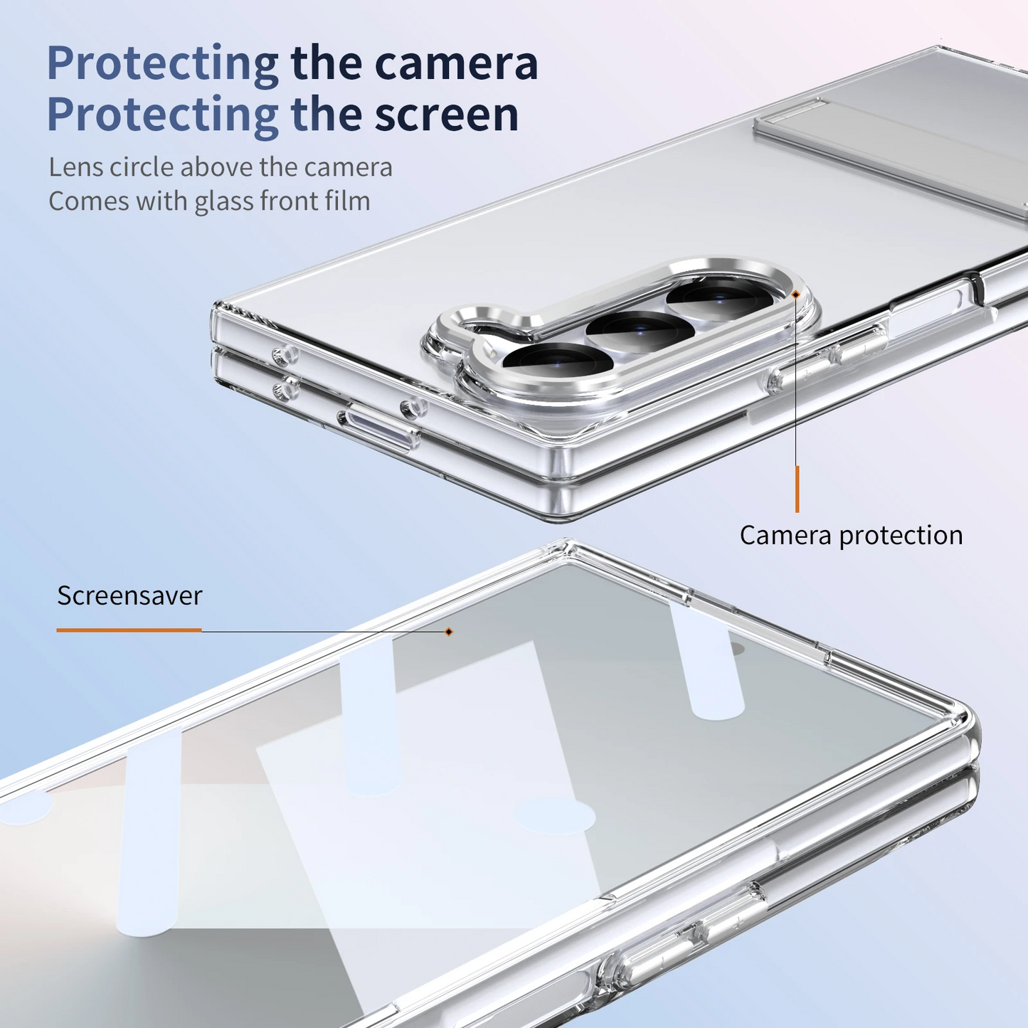 Clear Shield Case-White