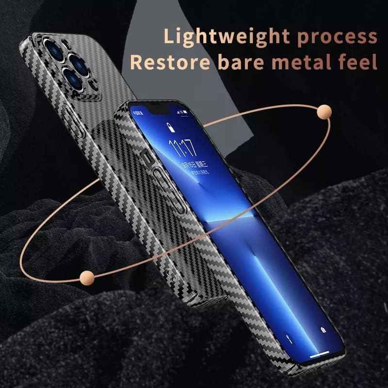 iPhone 14 Pro Max - Ultra Thin Carbon Fiber Texture Case