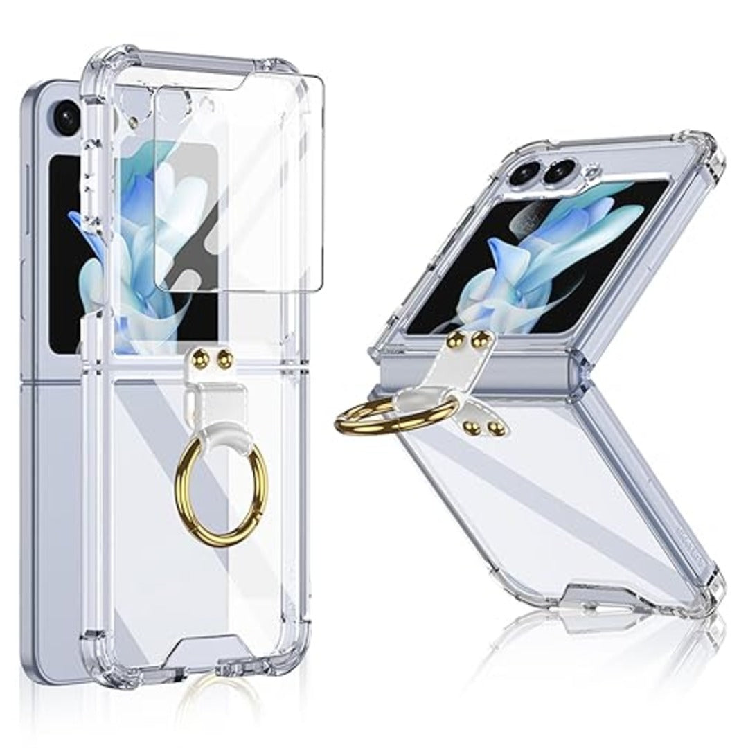 Crystal Clear Magsafe Metal Ring Case - Galaxy