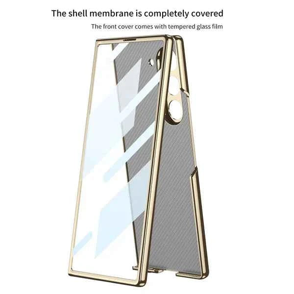 Galaxy Z Fold Series - Animal Printed 9H Tempered Glass Case