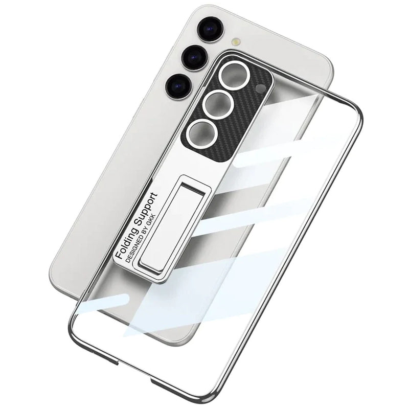 Galaxy S Series - Anti-Yellowing Transparent Kickstand Protective Case