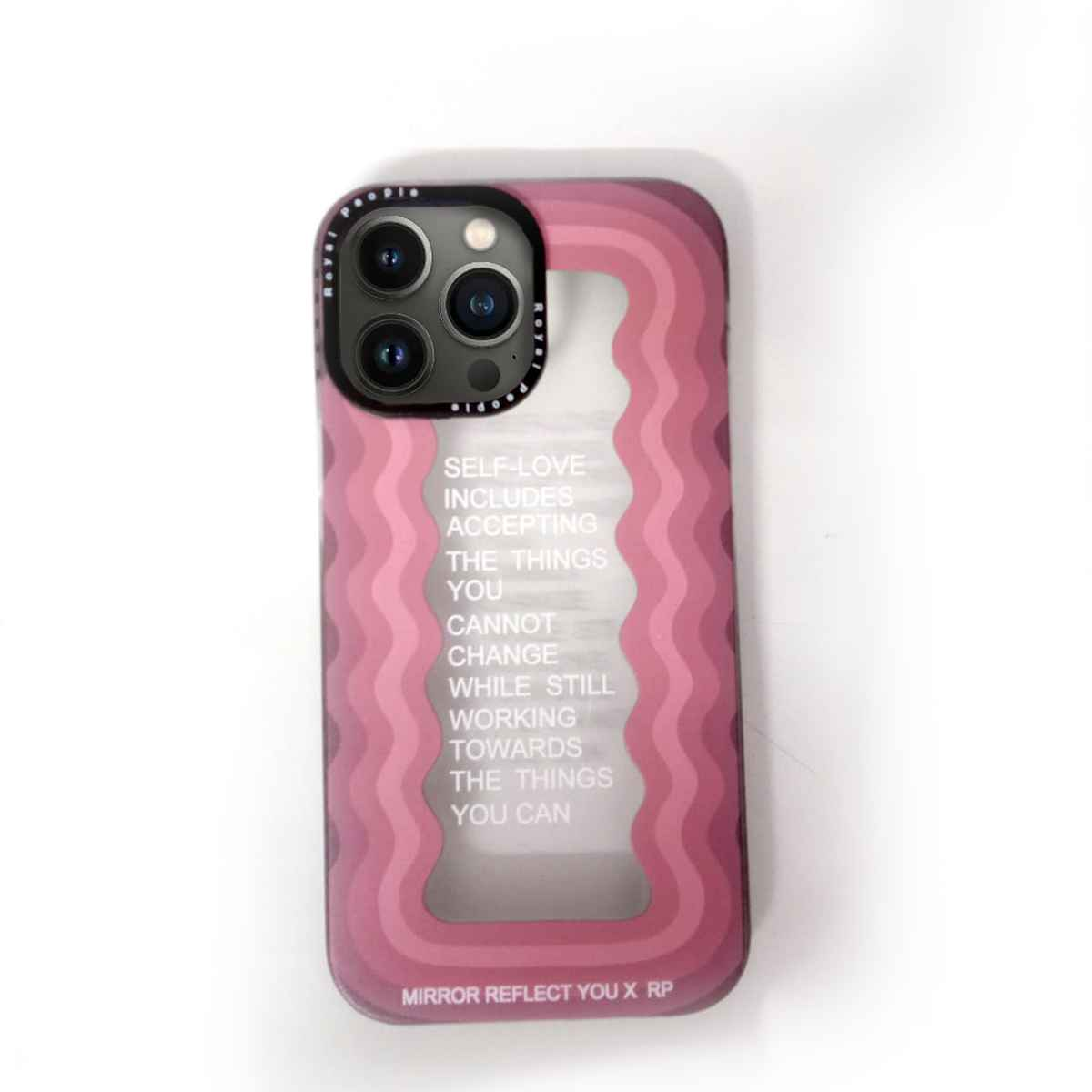 iPhone - Inspirational Text Wave Case