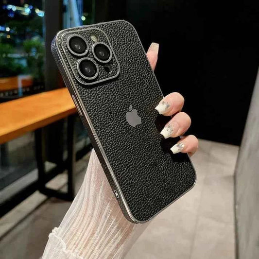 Luxe Leather Shield Case - Black