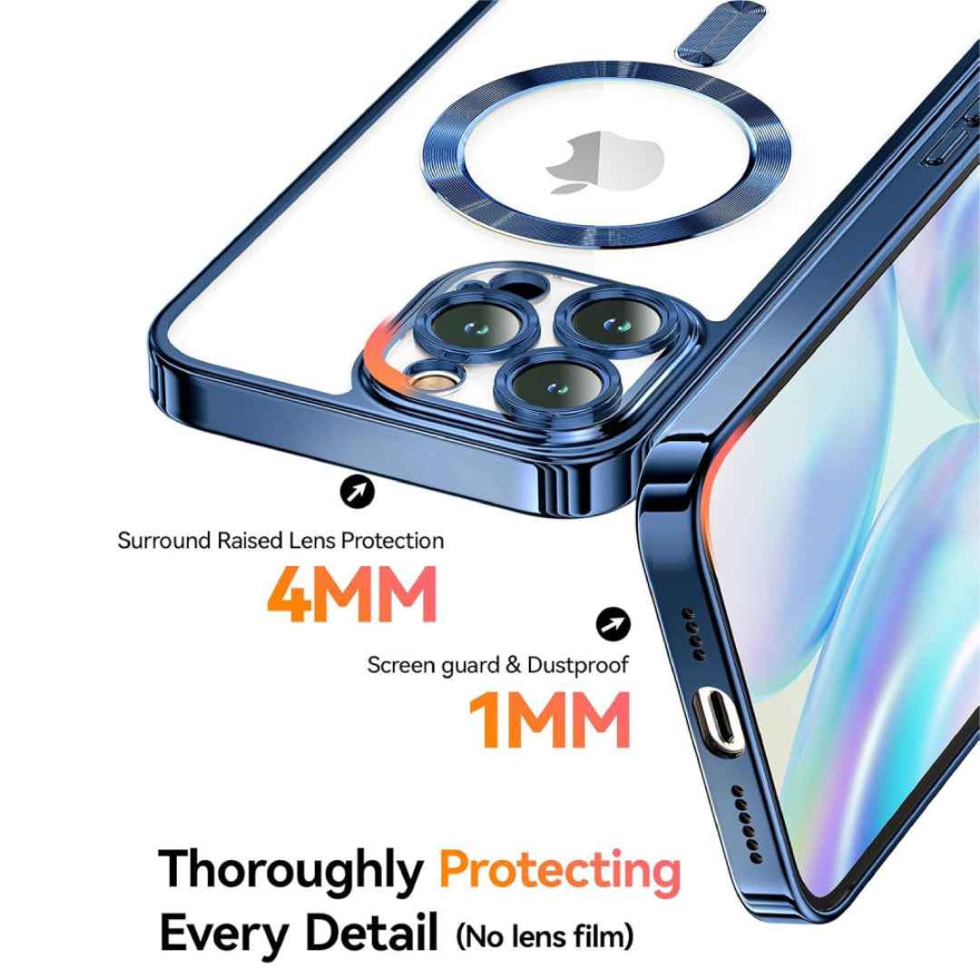 iPhone - Electroplating Glitter Transparent Magsafe Case