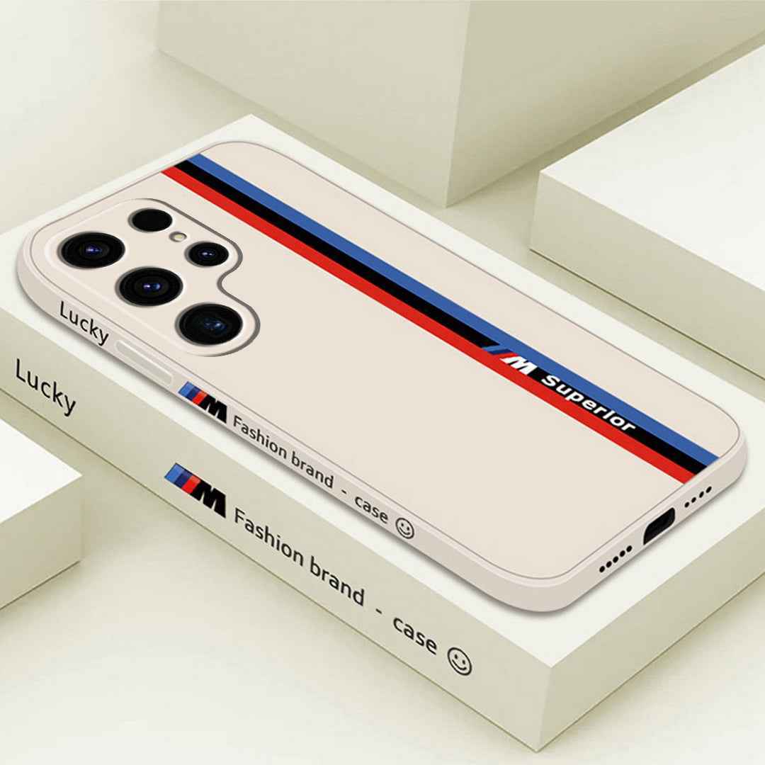 Galaxy Ultra Series - Fashionable Silicone Straight Side Track Case