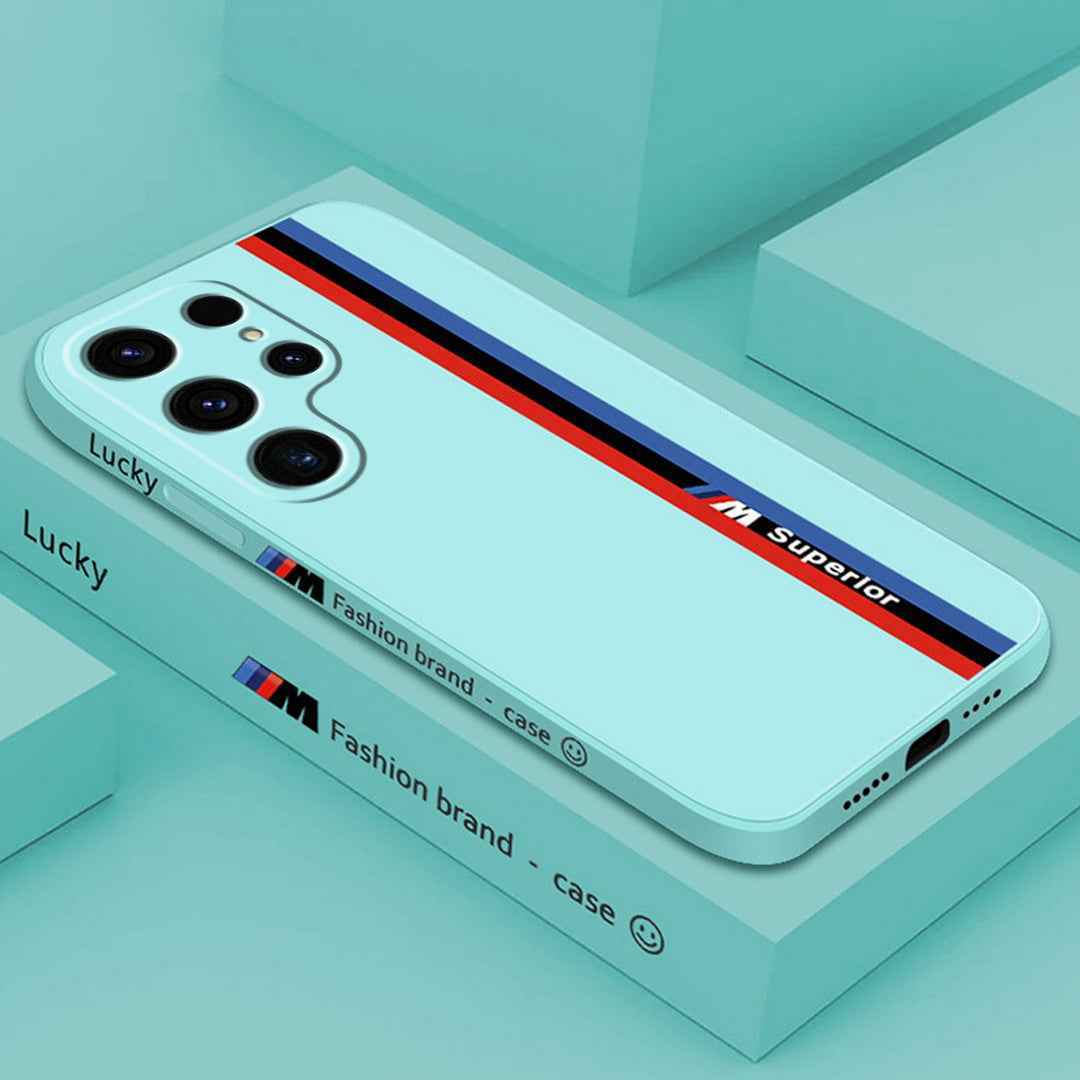 Galaxy Ultra Series - Fashionable Silicone Straight Side Track Case