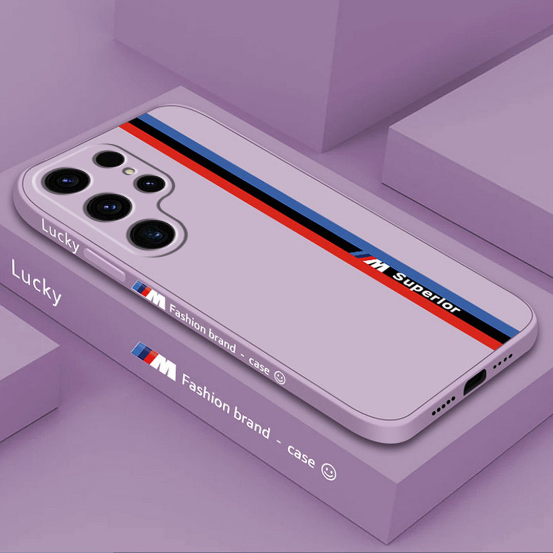 Galaxy S Series -Fashionable Silicone Straight Side Track Case