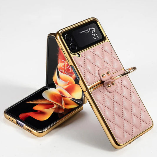 Galaxy Z Flip Series - Luxury Leather Case