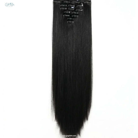 7 Pcs Set 16 Clip In Hair Extensions (Straight)