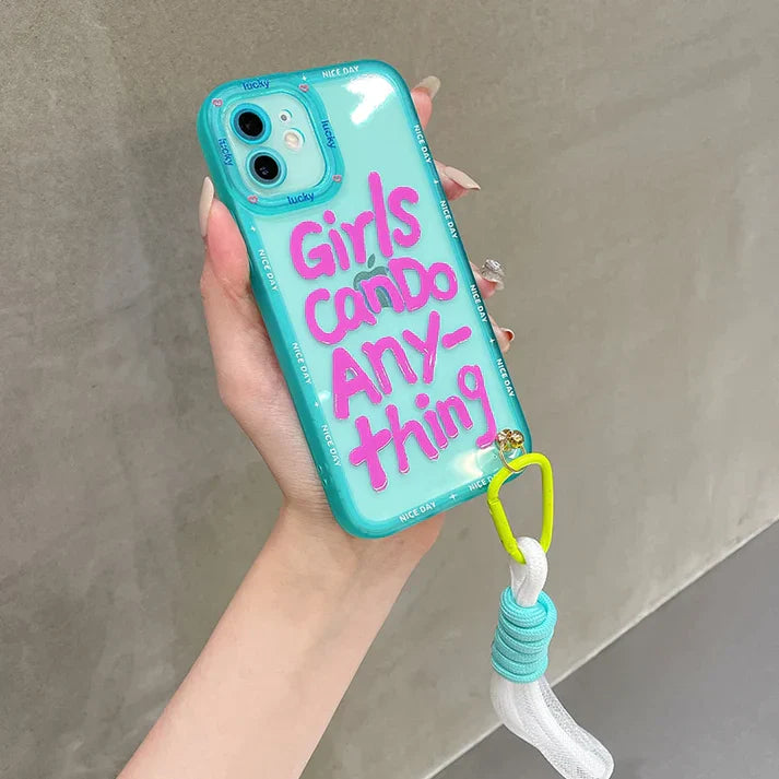 OnePlus - Cute Graffiti Letter Case with Lanyard
