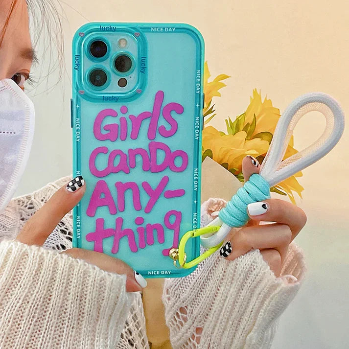 OnePlus - Cute Graffiti Letter Case with Lanyard