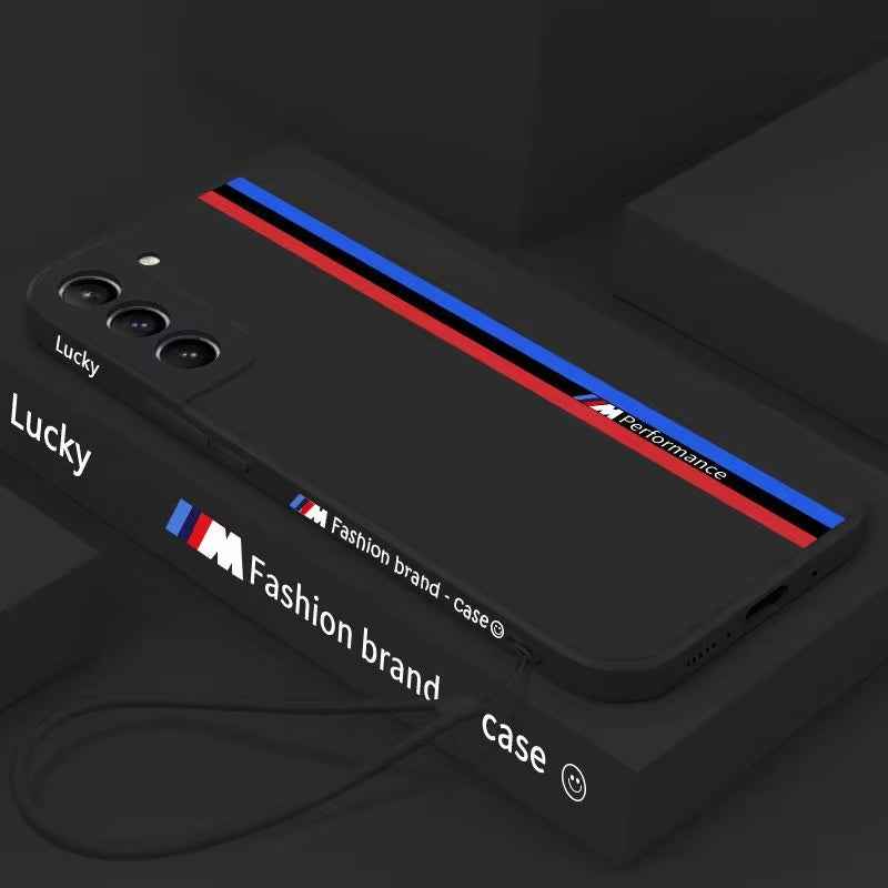Galaxy Ultra Series - Fashionable Silicone Straight Side Track Case