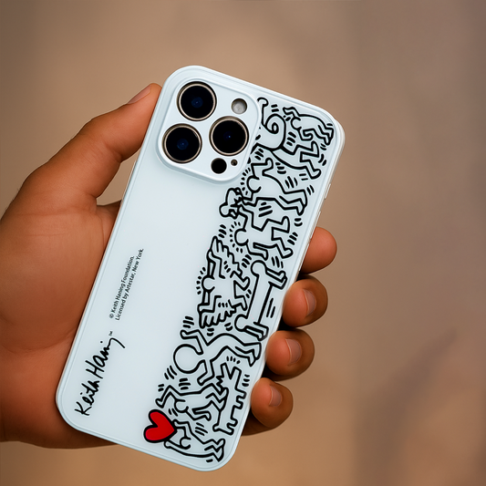 iPhone - Keith Haring Print Glass Case