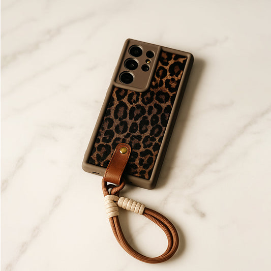 Leopard Luxe Strap Case