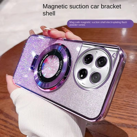 OnePlus - Electroplating Glitter Magnetic Bracket Shell Case