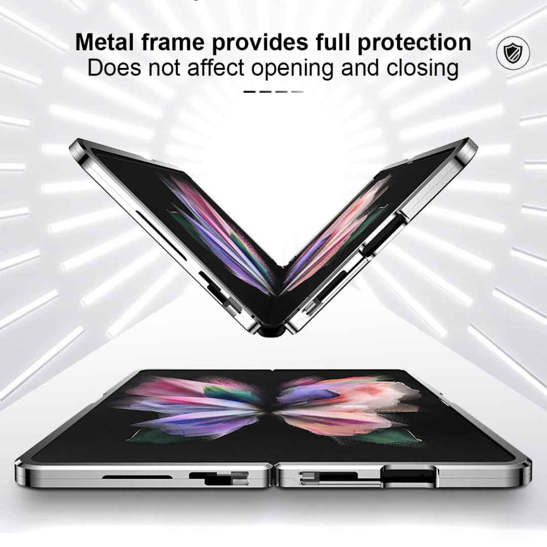 Galaxy Z Fold4 - Double Sided Magnetic Metal Frame Case