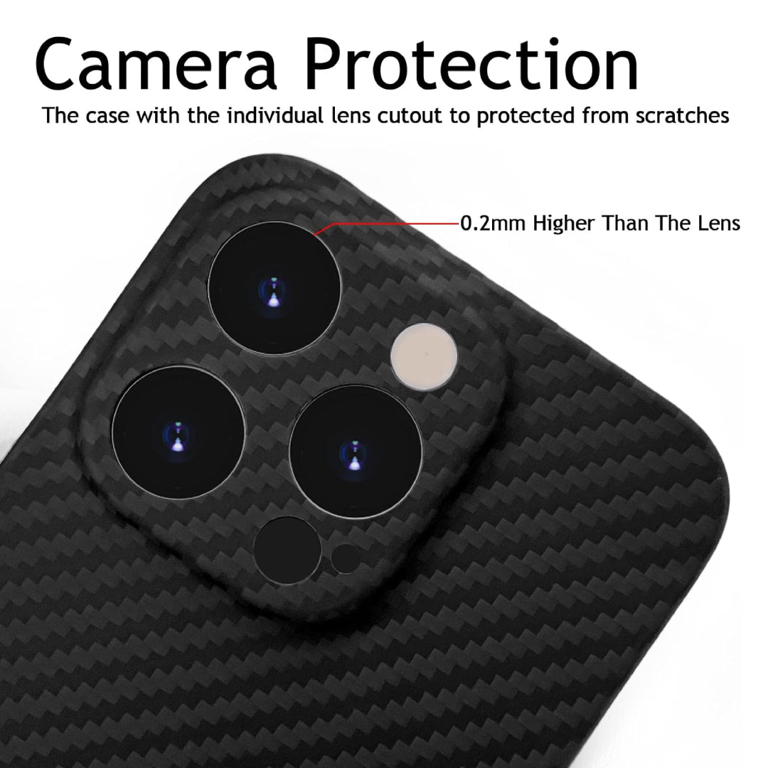 iPhone 14 Series - Ultra Thin Carbon Fiber Texture Case