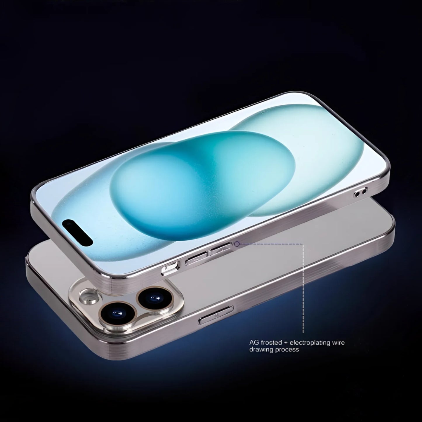 iPhone Series - Alloy Edge Reflective Case