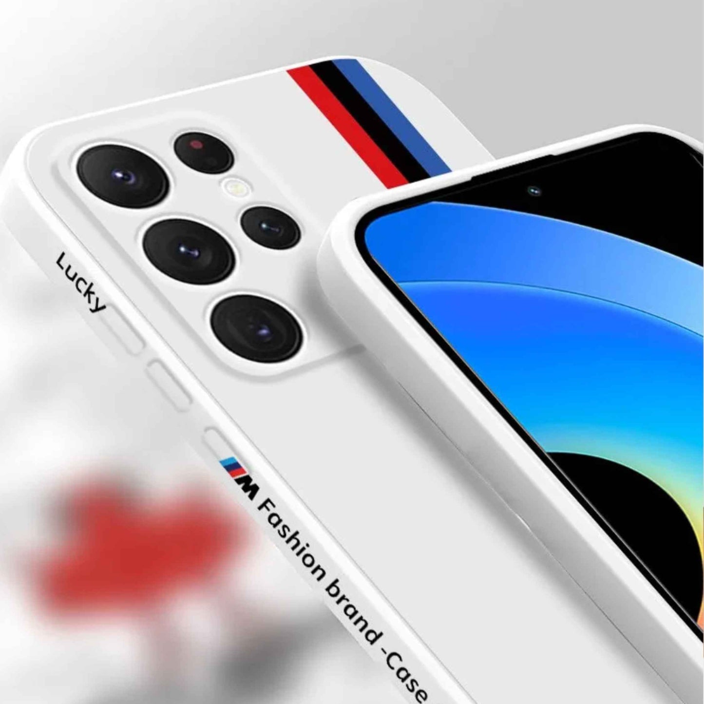 Galaxy Ultra Series - Fashionable Silicone Straight Side Track Case
