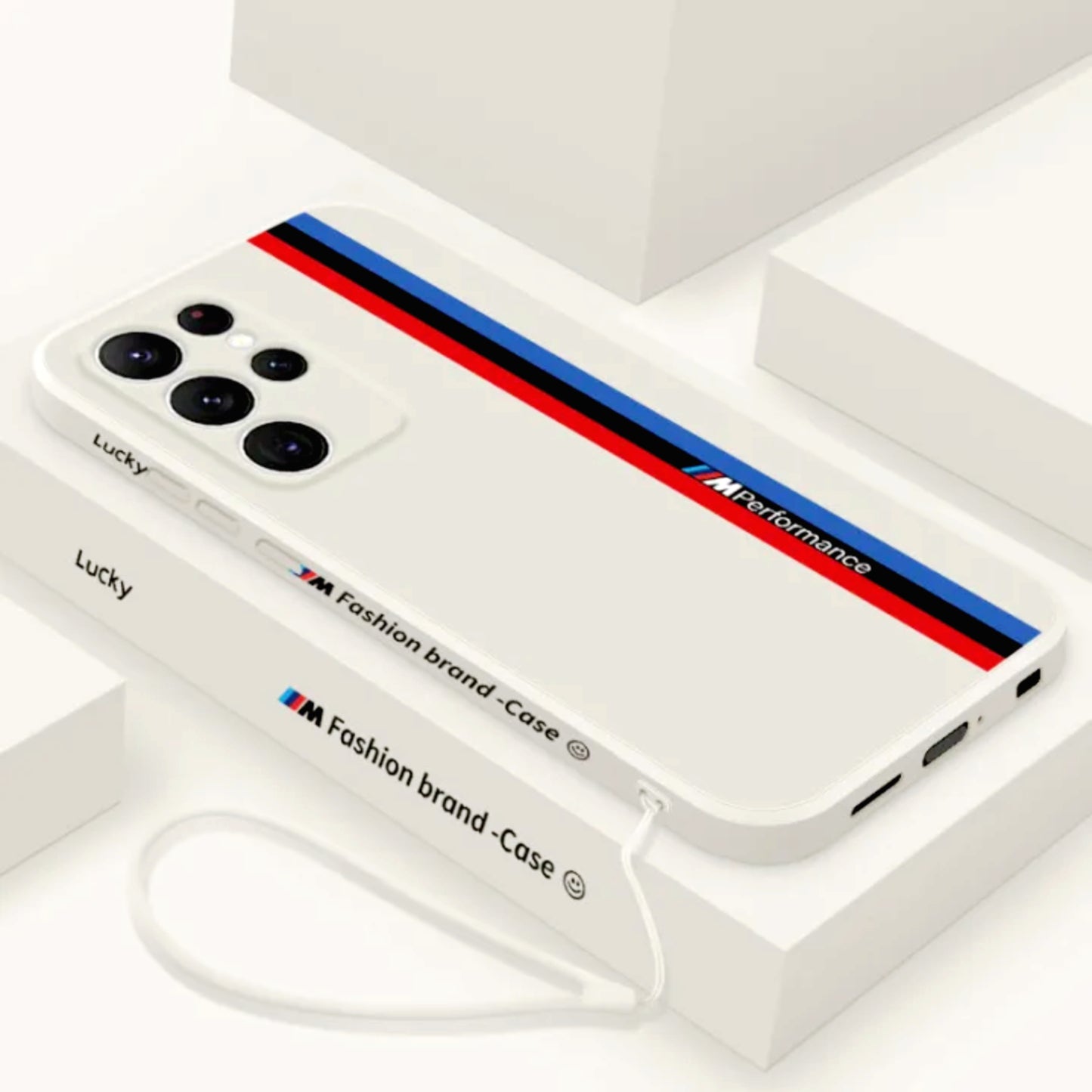 Galaxy S Series -Fashionable Silicone Straight Side Track Case