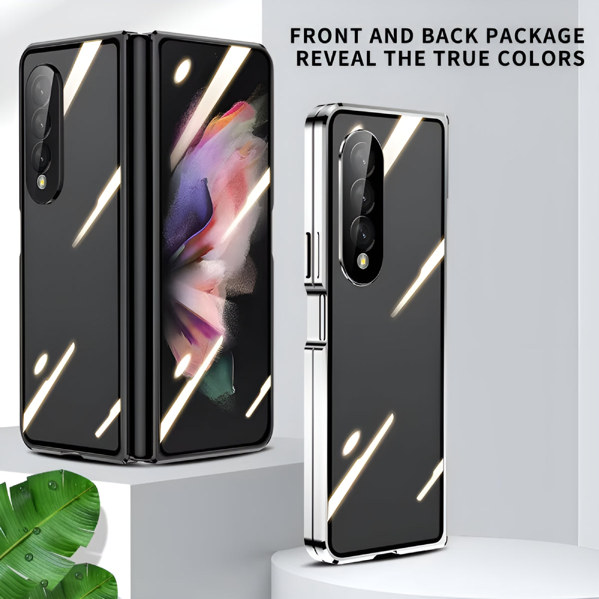 Galaxy Z Fold5 - Double Sided Magnetic Metal Frame Case