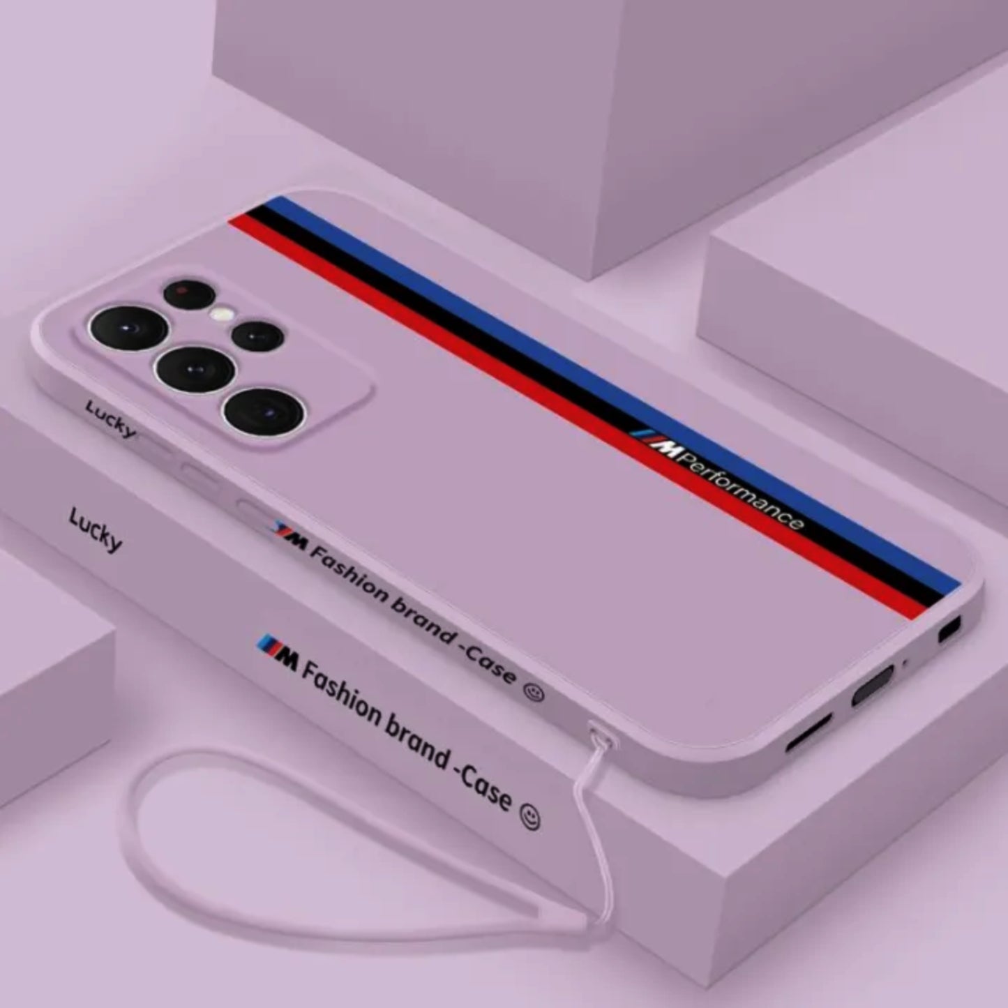 Galaxy S Series -Fashionable Silicone Straight Side Track Case