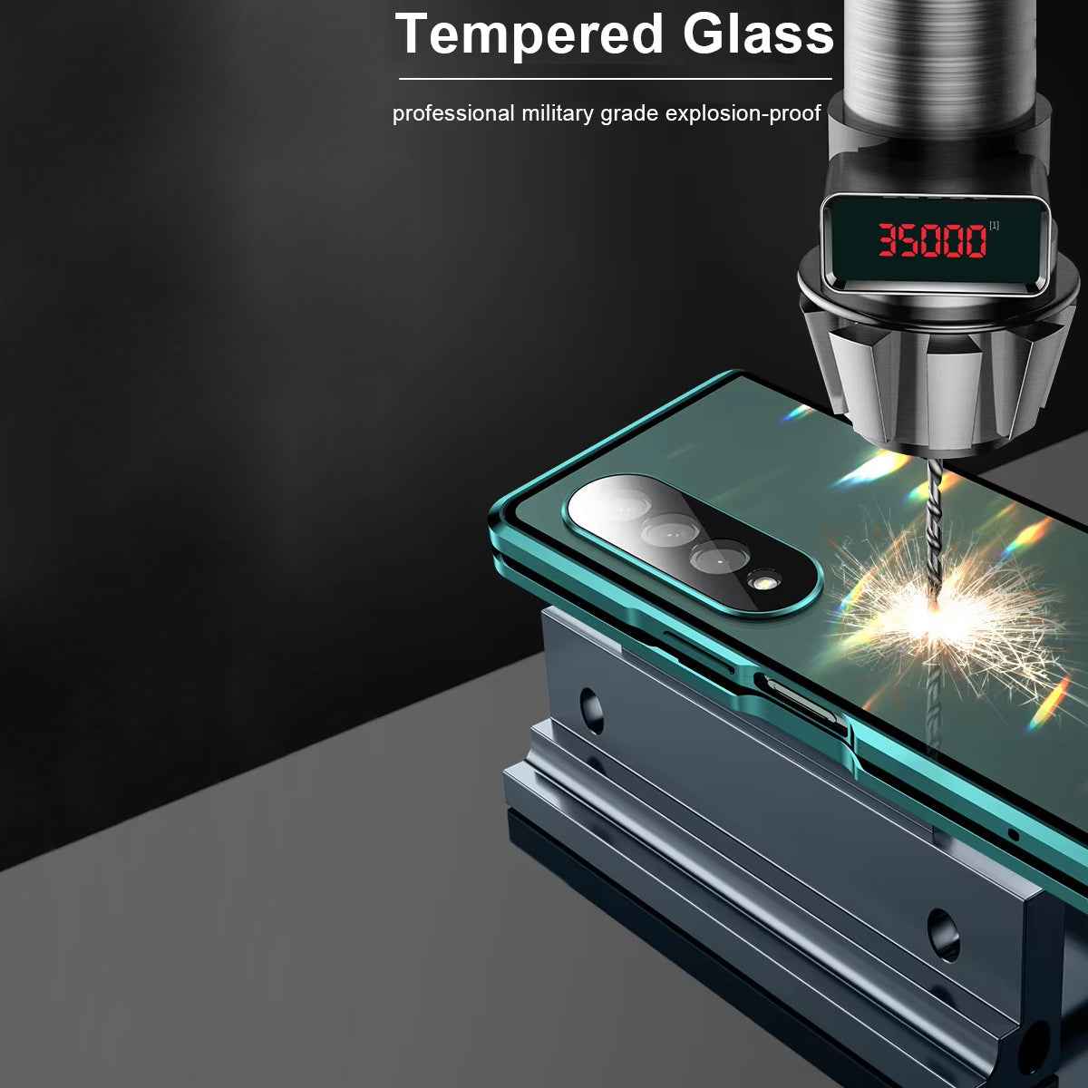 Galaxy Z Fold4 - Double Sided Magnetic Metal Frame Case