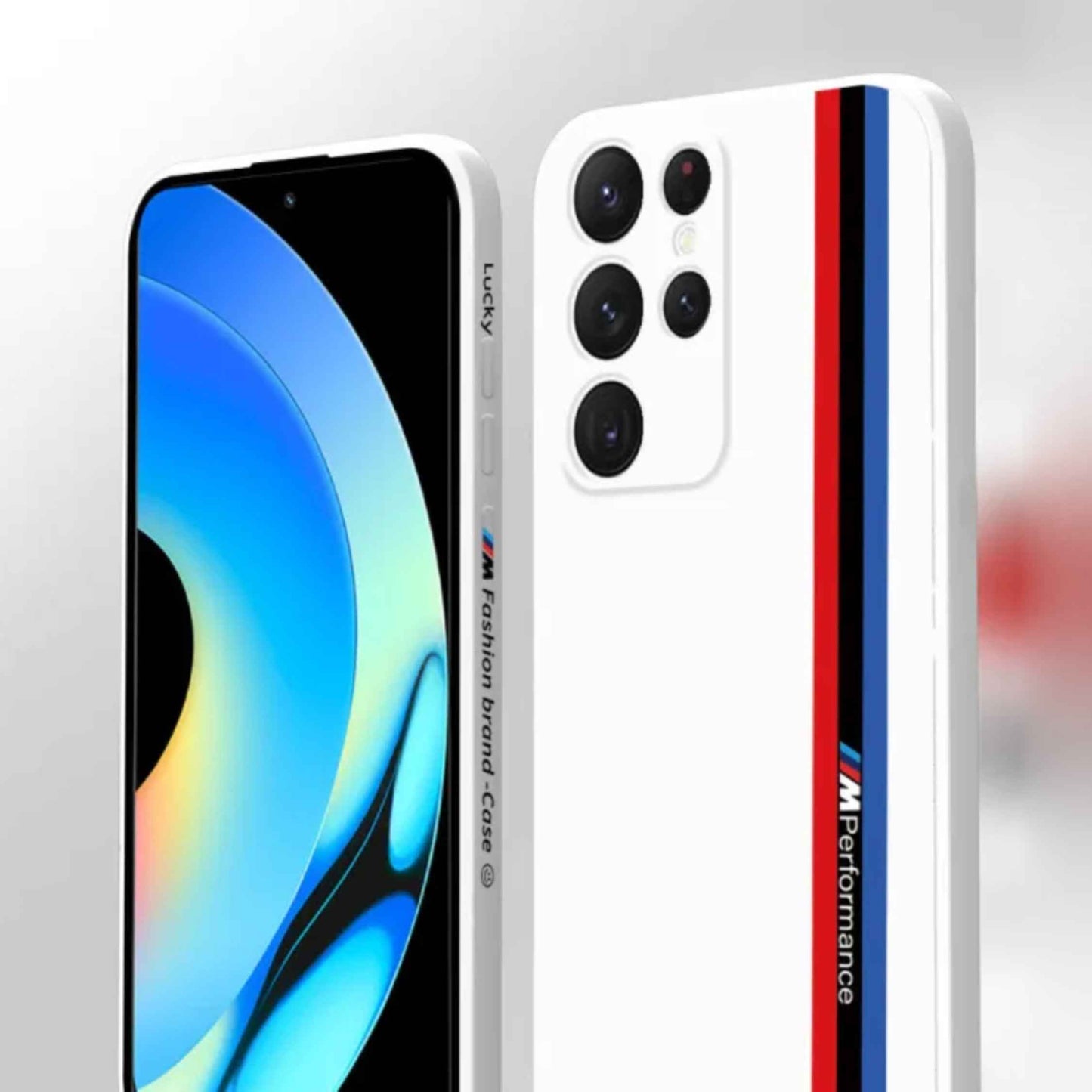 Galaxy Ultra Series - Fashionable Silicone Straight Side Track Case