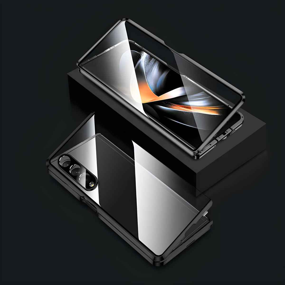 Galaxy Z Fold4 - Double Sided Magnetic Metal Frame Case