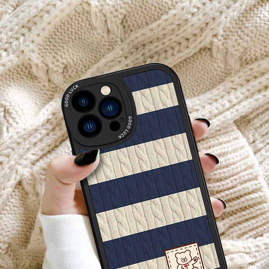 Snuggly Stripe Bear Case