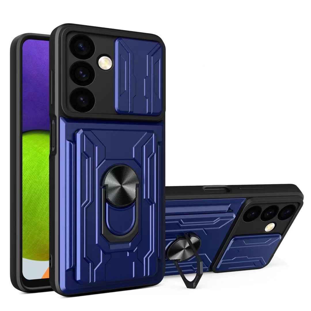 Galaxy S Series - Slide Lens Camera Cover & Card Holder Case