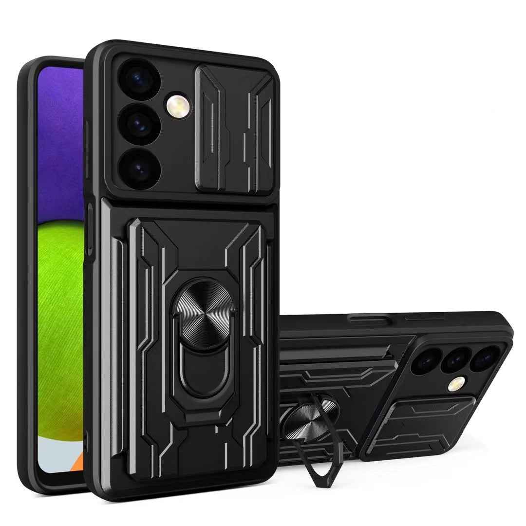 Galaxy S Series - Slide Lens Camera Cover & Card Holder Case